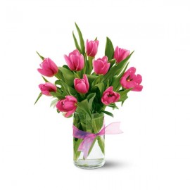 Bouquet de Tulipes roses 